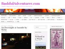 Tablet Screenshot of bashfuladventurer.com